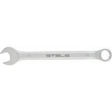 STELS Ключ комбинированный, 14 мм, CrV, матовый хром 15211