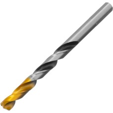 DENZEL Сверло спиральное по металлу 8 x 117мм, Р6М5, Golden Tip, многогранная заточка 718282