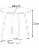 Корпусная мебель POLINI Стол обеденный Home London дуб крафт золотой-черный (1 кор.)