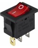 REXANT Выключатель клавишный 24В 15А (3с) ON-OFF красный с подсветкой Mini