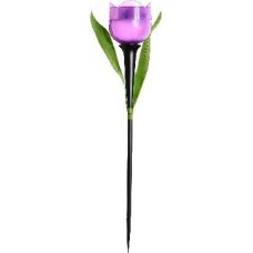 Садовый светильник на солнечной батарее UNIEL (UL-00004278) USL-C-453/PT305 PURPLE TULIP