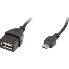 Дата кабель RITMIX RCC-010 OTG кабель, MicroUSB-USB-AF, 0,1m, медный