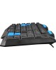 Клавиатура ОКЛИК 750G FROST WAR черный/черный