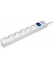 POWERCUBE Сетевой фильтр SPG(5+1)-16B-5М-WHITE, 5м, белый
