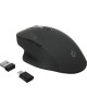 OKLICK Мышь Оклик 636LWC черный оптическая (1600dpi) беспроводная USB/USB-C для ноутбука (6but)