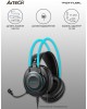 A4TECH Fstyler FH200i серый/синий 1.8м накладные оголовье (FH200I BLUE)