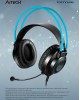 A4TECH Fstyler FH200i серый/синий 1.8м накладные оголовье (FH200I BLUE)