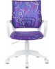 БЮРОКРАТ Кресло детское BUROKIDS 1 W, на колесиках, ткань, фиолетовый [burokids 1 w-stickvi]