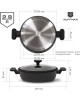 Жаровня AUFFMAN AM-3150 объем 2,9л с крышкой 26*7см