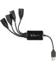 BURO Разветвитель USB 2.0 BU-HUB4-0.3-U2.0-Splitter 4порт. черный