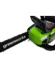 GREENWORKS Цепная пила GD40CS18K4, аккумуляторная, 40В, 4Ач, с одним аккумулятором [2005807ub]