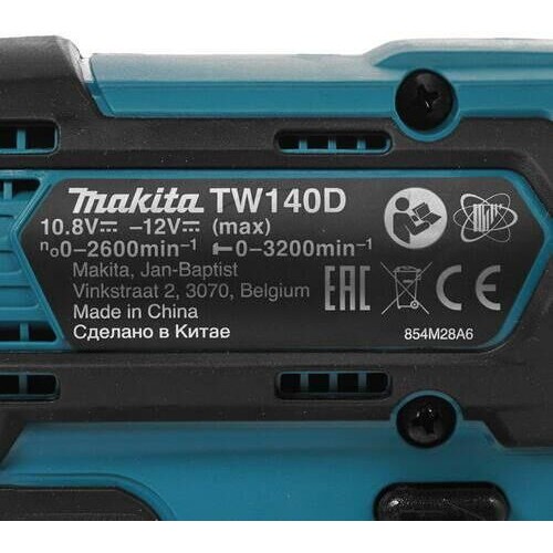 MAKITA Ударный гайковерт TW140DZ, без АКБ, без ЗУ MAKITA Ударный гайковерт TW140DZ, без АКБ, без ЗУ