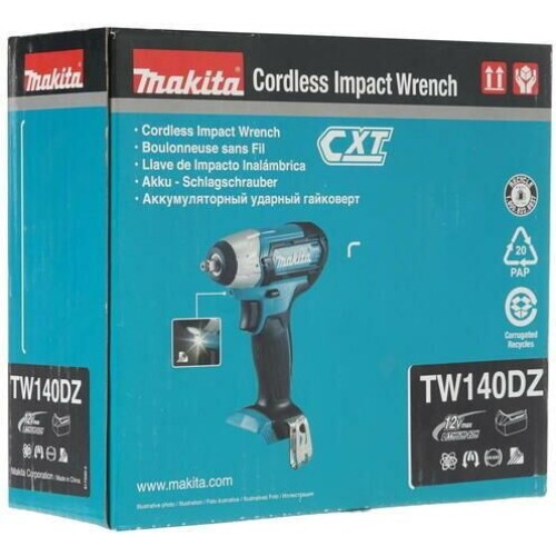 MAKITA Ударный гайковерт TW140DZ, без АКБ, без ЗУ MAKITA Ударный гайковерт TW140DZ, без АКБ, без ЗУ
