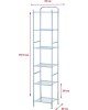 Стеллаж UNISTOR TOWER напольный шестиярусный для хранения с дополнительной фиксацией к стене 210518