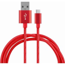 ENERGY Кабель ET-26 USB/Type-C, красный (104106)