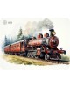 Cactus Locomotive рисунок, ткань, 400х300х3мм [cs-mp-pro17xl]