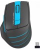 Мышь A4TECH FStyler FG30 серый/синий оптическая (2000dpi) беспроводная USB