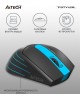Мышь A4TECH FStyler FG30 серый/синий оптическая (2000dpi) беспроводная USB