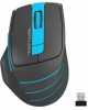 Мышь A4TECH FStyler FG30 серый/синий оптическая (2000dpi) беспроводная USB