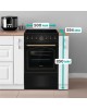 GORENJE Плита Электрическая GECS6B71CLB черный стеклокерамика (без крышки)