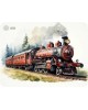 Cactus Locomotive рисунок, ткань, 400х300х3мм [cs-mp-pro17xl]