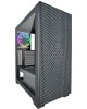 AZZA Корпус Hive черный без БП ATX 8x120mm 5x140mm 2xUSB2.0 1xUSB3.0 audio bott PSU