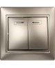 выключатель SMARTBUY (SBE-01c-10-SW2-1-c) Венера, 2-клавишный,шампань