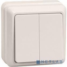 Iek EVO20-K33-10-DC ВС20-2-0-ОКм Выключатель 2кл 10А откр.уст. ОКТАВА (кремовый)