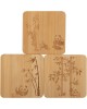 MALLONY Набор из 3 подставок под горячее бамбука Foresta di bambu, р-р: 10*10*0,8 см (985990)