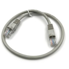 BURO Патч-корд UTP 4 пары cat.5E CCA molded 0.5м серый RJ-45 (m)-RJ-45 (m) (UTP-5E-0,5M-G)
