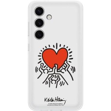 SAMSUNG Чехол (клип-кейс) Flipsuit Case S24+, для Galaxy S24+, белый/прозрачный [ef-ms926cwegru]