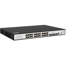 SNR Коммутатор -S2989G-24TX-POE (L2+) 24x1Гбит/с 4SFP+ 24PoE 370W управляемый