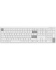 A4TECH Клавиатура Fstyler FBX55C белый USB беспроводная BT/Radio slim Multimedia (FBX55C)