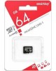 Карта памяти SMARTBUY (SB64GBSDCL10-00) MicroSDXC 64GB Class10 UHS-1