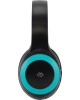 DIGMA Гарнитура накладные BT-15 черный/голубой беспроводные bluetooth оголовье (BT-15BLB)