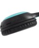DIGMA Гарнитура накладные BT-15 черный/голубой беспроводные bluetooth оголовье (BT-15BLB)