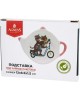 Подставка AGNESS 358-1914 ТИГРИНЫЕ ИСТОРИИ под чайные пакетики 12*8,5*1,5см