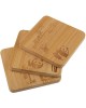 MALLONY Набор из 3 подставок под горячее бамбука Foresta di bambu, р-р: 10*10*0,8 см (985990)