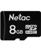 NETAC Карта памяти microSDHC P500 8 ГБ, 80 МБ/с, Class 10, NT02P500STN-008G-S, 1 шт