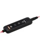 OKLICK Гарнитура HS-L900, для компьютера/мобильных устройств, накладные, проводные, черный [1532022]