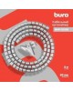 BURO Кабельный органайзер BHP CG22S Spiral Hose 20x2000mm Silver