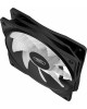 DEEPCOOL Вентилятор для корпуса RF120B (120mm, 1300rpm, 48.9 CFM, 21.9 дБ, Molex, blue light, black/white) (DP-FLED-RF120-BL)