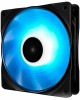 DEEPCOOL Вентилятор для корпуса RF120B (120mm, 1300rpm, 48.9 CFM, 21.9 дБ, Molex, blue light, black/white) (DP-FLED-RF120-BL)