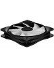 DEEPCOOL Вентилятор для корпуса RF120B (120mm, 1300rpm, 48.9 CFM, 21.9 дБ, Molex, blue light, black/white) (DP-FLED-RF120-BL)