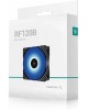 DEEPCOOL Вентилятор для корпуса RF120B (120mm, 1300rpm, 48.9 CFM, 21.9 дБ, Molex, blue light, black/white) (DP-FLED-RF120-BL)