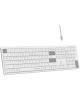 A4TECH Клавиатура Fstyler FBX55C белый USB беспроводная BT/Radio slim Multimedia (FBX55C)