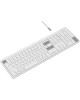 A4TECH Клавиатура Fstyler FBX55C белый USB беспроводная BT/Radio slim Multimedia (FBX55C)