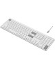 A4TECH Клавиатура Fstyler FBX55C белый USB беспроводная BT/Radio slim Multimedia (FBX55C)