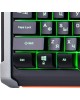 OKLICK Клавиатура 717G BLACK DEATH, USB, черный оранжевый [476395]
