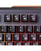 OKLICK Клавиатура 717G BLACK DEATH, USB, черный оранжевый [476395]